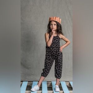 Siaomimi Black Jumpsuit with Wide-Leg Design